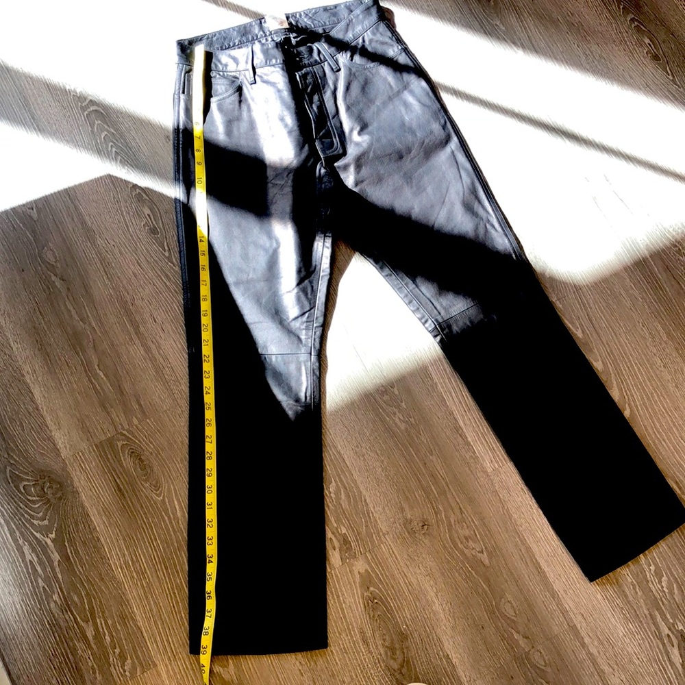 Agnes B. Black leather pants #56